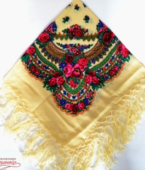 Купить недорого платок с украинским орнаментом