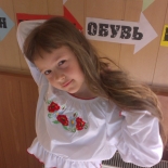 Вышиванка для девочки с длинным рукавом с калиной